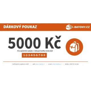 Dárkový poukaz 5000 Kč | I-BATOHY.CZ
