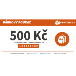 Dárkový poukaz 500 Kč | I-BATOHY.CZ