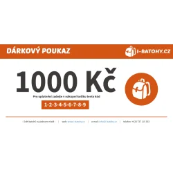 Dárkový poukaz 1000 Kč | I-BATOHY.CZ