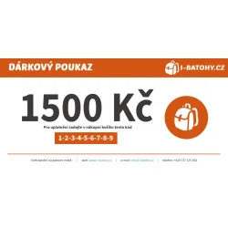 Dárkový poukaz 1500 Kč | I-BATOHY.CZ