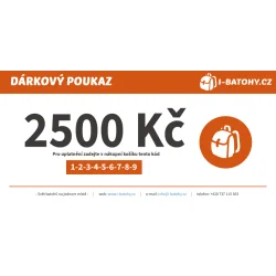 Dárkový poukaz 2500 Kč | I-BATOHY.CZ