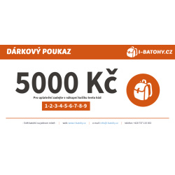 Dárkový poukaz 5000 Kč | I-BATOHY.CZ